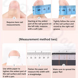 Qfdian Handmade False Nails Press on Dark Star Cat's Eye Almond Fake Nails Acrylic Full Cover Nail Tips Glitter Nails Set with Designed