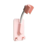 Qfdian 360° Shower Head Holder Adjustable Self-Adhesive Showerhead Bracket Wall Mount SPA Stand With 2 Hooks For Bathroom