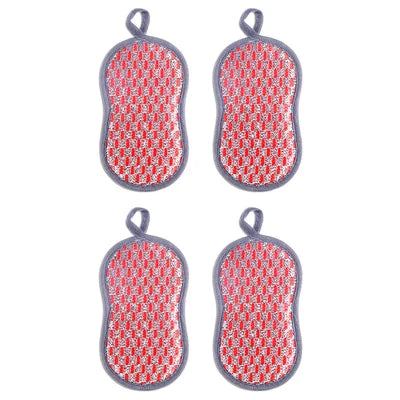 Qfdian Kitchen Cleaning Sponge Double Sided Sponge Scrubber Sponges For Dishwashing Scouring Pad Dish Cloth Kitchen Cleaning Tools