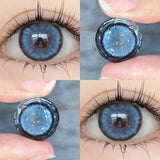 Qfdian 2PCS New Blue Colored Contact Lenses Gray Change the Color the High Quality Beauty Pupil Makeup Eyes Lens Fast Shipping
