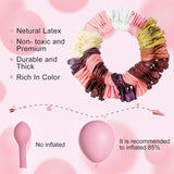 Qfdian  162Pcs Burgundy Pink Balloons Garland Arch Kit for Birthday Valentines Day Baby Shower Wedding Party Decorations Supplies
