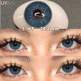 Qfdian  Color Contact Lenses NEW iD Series Beauty Green Lens Makeup Colorcon Fashion Black Eyes Lens Natural Brown Lenses For Eyes