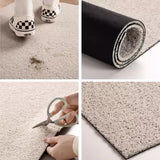 Qfdian  PVC Coil Welcome Doormat Rug Cuttable House Entrance Mats Carpets Carpet Anti Dust Floor Pad Outdoor Garden Home Room Decoration