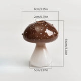Qfdian  Mushroom Home Glass Vases Interior Decor Mini Desktop Flower Vases for Small Bouquets Room Decorations Home Tabletop Decor Gifts
