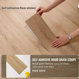 Qfdian  20PC 15×40cm self-adhesive floor stickers, pressure-resistant, scratch-resistant and bedroom floor stickers