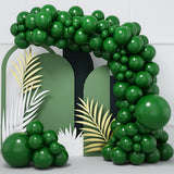 Qfdian  Dark Green Balloons Garland Kit Safari Jungle Theme Ballon Arch 1st Birthday Party Baby Shower Decoration Christmas Globos Decor