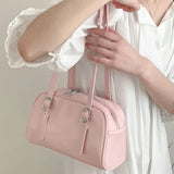 Qfdian Y2k Aesthetic Office Lady Women's Handbags Fashion Simple Chic Casual Shoulder Bags Luxury Design All Match Underarm Bag Trendy