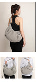 Qfdian High-capacity Solid Simple Shoulder Bags Men Women Nylon Casual Travel Hobo Bag Y2k Aesthetic Vintage Casual Handbags Crossbody