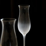 Qfdian  Minimalist Clear Frosted Wine Glass Elegant Tall Stemmed Glass Goblet Japanese-style  Home Bar Drinkware Wine Tasting Decor Gift