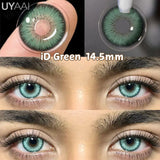 Qfdian  Color Contact Lenses NEW iD Series Beauty Green Lens Makeup Colorcon Fashion Black Eyes Lens Natural Brown Lenses For Eyes