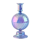 Qfdian 1pc Glass Vases Nordic Candlestick Wedding Decoration Christmas Decoration Candle Stick Holder Home Decor Flower Vase