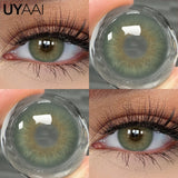 Qfdian  Color Contact Beauty OMG Series Colorcon Black Lens Big Eyes Cosmetic Green Lenses Colorcon NEW NAJIA Series Blue Pupils