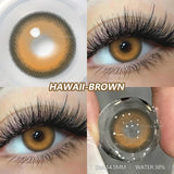 Qfdian  2pcs Blue Green Contact Lenses Yearly New Colored Lens Brown Natural Cosmetic Gray Big Eyes Korean Student Beauty Pupil