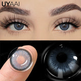 Qfdian Hot Sales Colored Pupils for Eyes Green Eye Lenses 1 Pair Blue Colored Contacts Brown Natural Fashion Lenses Beauty Lense
