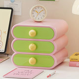 Qfdian  Desktop Drawer Storage Cosmetics Storage Box Large Capacity Bedroom Storage Dressing Table Decoration Back To School Season Gift
