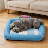 Qfdian  Portable Summer Cooling Removable Washable Pet Bed Mat Dog Cat Cushion for Sleeping Breathable Comfortable and Durable Daily Use