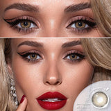 Qfdian 1 Pair Colorful Contact Lenses for Eyes Fashion Blue Eye Lenses Green Lenses Gray Eye Contacts Yearly Lens Eye Contact