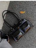 Qfdian Streetwear Fashion Women Purses and Handbags Office Lady Vintage All Match Shoulder Bags 2025 Casual Y2k Aesthetic Underarm Bag