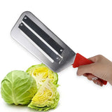 Qfdian Stainless Steel Cabbage Hand Slicer Shredder Vegetable Kitchen Manual Cutter For Making Homemade Coleslaw Or Sauerkraut.