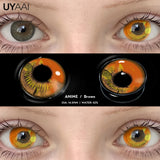Qfdian  Cosplay Contact Lenses Makeup Colored Pupils Cosmetics Black Lenses Halloween Green Contact Lenses  White Pupils Red lens