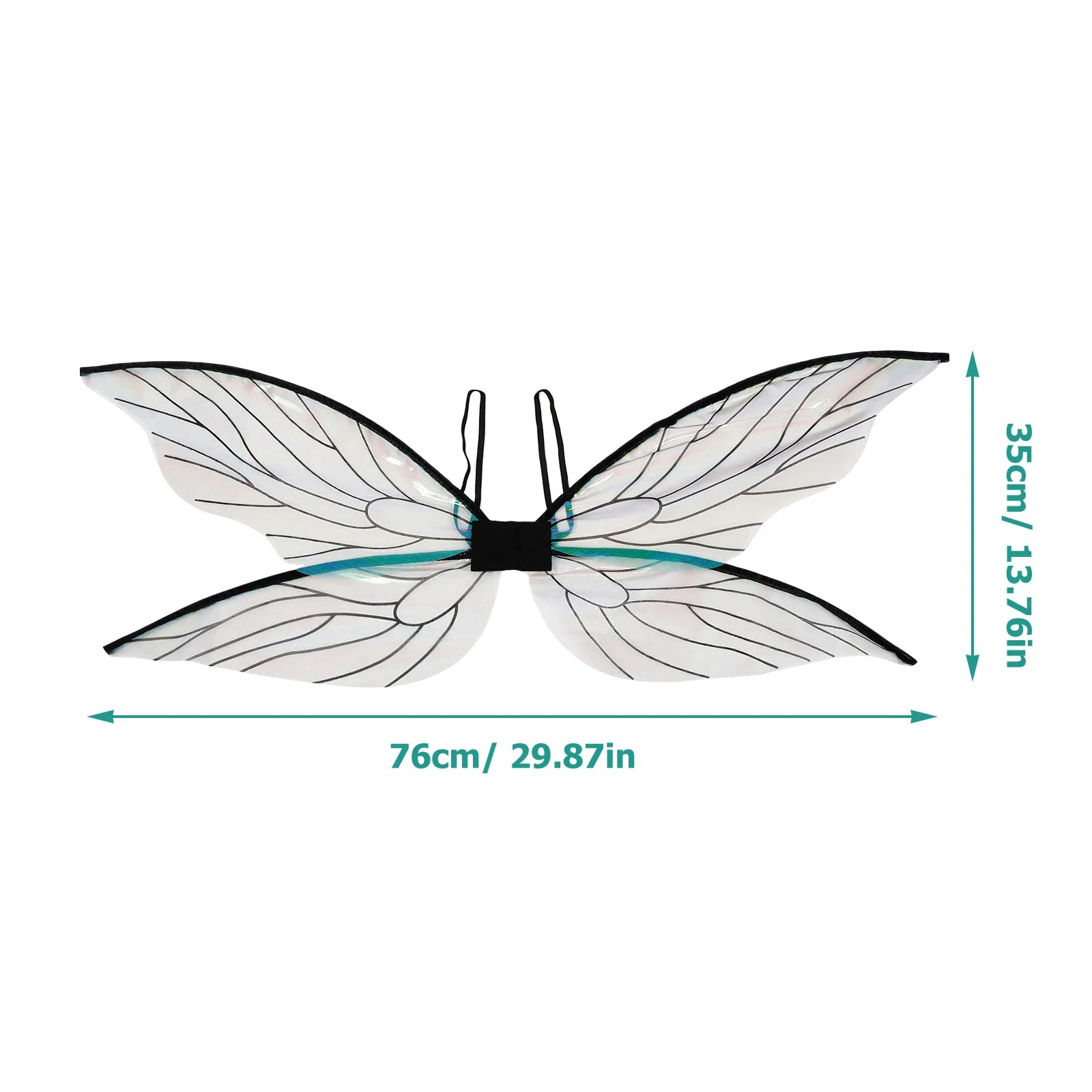 Fairy Wings Women Girls Cicada Wings Dragonfly Elf Wings Fairy Halloween Cosplay Costume Festive Party Masquerade Props Dress Up