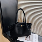 Qfdian Autumn and Winter Deerskin Velvet Underarm Bag Women's New Large Capacity Vintage Tote Bag Fashion All-Matching Female Commuter