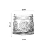 Qfdian  160Ml Tumbler Glass Rotating Whiskey Glass Creative Gyro Glass Drinkware Red Wine Glass Shake Decompression Glass Wine Cup