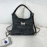 Qfdian Korean Office Lady Elegant Women's Handbags All Match Chain Chic Y2k Aesthetic Underarm Bag Casual Trendy Fashion Shoulder Bags