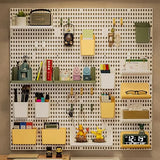 Qfdian Wall Mounted Hole Board Wall Shelf  Storage Rack for Remote Control DIY Display Wall Organizer Home Storage Board