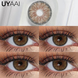 Qfdian  Cleopatra Series NEW Colored Pupils Makeup Green Contact Lenses Beauty Women Colored Pupils Cosmetic Brown Natural Pupils