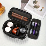 Qfdian  Portable Lockable Bag Cigarettes Smell Proof Storage Container Jewelry Bag Organizers for Make Up Costmeic Travel Case