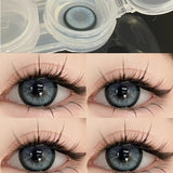 Qfdian Colored Contact Lenses Myopia Lenses with Diopters Cosmetic Contact Lens Wholesale 100 pcs Yearly Eye Beautiful Pupil Makeup