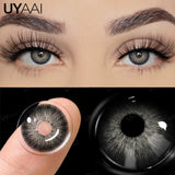 Qfdian Hot Sales Colored Pupils for Eyes Green Eye Lenses 1 Pair Blue Colored Contacts Brown Natural Fashion Lenses Beauty Lense