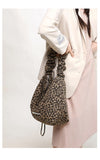 Qfdian Grunge Harajuku Leopard Shoulder Bags Luxury Design All Match Crossbody Bag Trend Casual Vintage Ins Women's Handbags Streetwear