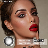 Qfdian  【0~-8.00】Degree Contact Lenses Myopie Color Contact Lenses for Eyes Chocolate Black Big Eyes Contacts Prescription Lens