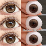 Qfdian  2pcs/pair Beauty Colored Contact Lenses Natural Magnifying Pupil Pink/Blue/Gray/BlackBest Selling Lenses