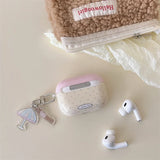 Qfdian  The Polka Dot Letter Is Suitable For Airpods 3 Headphone Cover Airpods Spro 2 Protective Cover iPhone Wireless Bluetooth