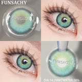 Qfdian  New Colorful Contact Lenses for Eyes 1 Pair Natural Fashion Contact Lenses Blue Gray Eyes Lens Yearly Cosmetics Pupils