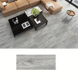 Qfdian  20PCS 40x15cm 3D Self-adhesive floor sticker Thicken Wood Grain Floor Wallpaper 3d Wall Sticker Waterproof room wear-resistant