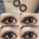 Qfdian Contact Lenses myopia Prescription Lenses With Diopters colored contacts for eyes Cosmetics Beauty Natural Butterfly Color Lens