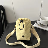 Qfdian  Streetwear Casual Simple Mini Cellphone Bags Y2k Aesthetic Fashion Trendy Shoulder Bag Women Vintage Pleated Handbags Crossbody