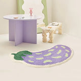 Qfdian Cartoon Banana Bathroom Rug Plush Carpet Bath Mat Anti-Slip Area Rugs for Bedroom Arc Floor Mats Room Decorative Carpets