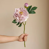 Qfdian Large Silk Peony Artificial Flowers High Quality Simulation Peony European Style Fake Flowers Bouquet For Wedding Home Decor 1PC