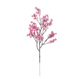 Qfdian Cherry Blossoms Artificial Flowers Baby's Breath Gypsophila Fake Flowers DIY Wedding Home Vase Decoration Faux Flowers Branch