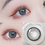 Qfdian 2Pcs Natural Color Contact Lenses for Eye with Myopia Power High Quality Eyes Contacts Lens Beautiful Pupil