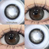 Qfdian  Glaze Series Contact Lenses for Eyes Color Beauty Pupils Natural Eye Lenses for Myopia 2pcs Brown Green Blue Makeup Lens