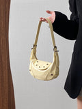 Qfdian Luxury Design Fashion Sweet Y2k Aesthetic Shoulder Bag Korean Chic Kawaii Star Handbags All Match Office Lady Crossbody Bags