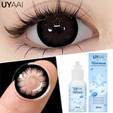 Qfdian 60ML Lenses Solution Set 1 Pair Hot Sales Colored Contact Lenses for Eyes with ICE COOL Contact Lenses Solution Liquid