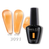 Qfdian  15ml Semi-permanent Rubber Base For UV Gel Nails Polish Manicure LED Hybrid Enamel Lakiery Hybrydowe Vernis Gel Varnishes