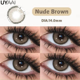 Qfdian  NEW Color Contact Lenses For Eyes Beauty Color Contact Cosmetic Beauty Natural Color Pupils Black Lens Big Eyes Green lens